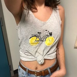 Lemon print tank top